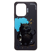 Чехол-накладка - SC335 для "Xiaomi Redmi 13C 5G/Poco M6 5G" (черный кот) (black) (233076)