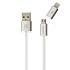 Кабель USB - Multi connector Remax RC-020t Aurora 7,5W 100см 1,5A  (white)