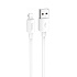 Кабель USB - Apple lightning Hoco X96 12W 100см 2,4A  (white)