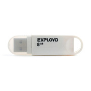 Флэш накопитель USB  8 Гб Exployd 570 (white) 