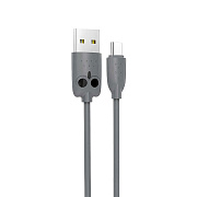 Кабель USB - Type-C Hoco KX1  100см 2,1A  (gray)