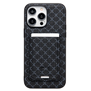 Чехол-накладка - SM022 SafeMag c картхолдером  для "Apple iPhone 14 Pro Max" (black)
