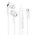 Проводные наушники внутриканальные Borofone BM100 Pro Type-C  (white)