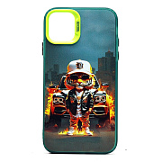 Чехол-накладка - PC094 для "Apple iPhone 11" (тигр) (transparent/black) (233785)