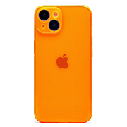 Чехол-накладка - SC344 для "Apple iPhone 14" (transparent/orange) (232027)