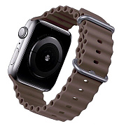 Ремешок - ApW26 Ocean Band Apple Watch 42/44/45/49 mm силикон (dark grey)