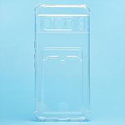 Чехол-накладка - SC276 с картхолдером для "Google Pixel 8 Pro" (transparent) (226344)