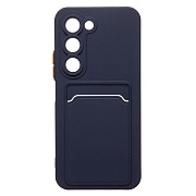 Чехол-накладка - SC337 с картхолдером для "Tecno Spark 40 Pro" (dark blue) (241173)