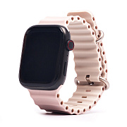 Ремешок - ApW26 Ocean Band Apple Watch 42/44/45/49 mm силикон (beige/stone)