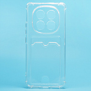 Чехол-накладка - SC276 с картхолдером для "Xiaomi Redmi Note 14 Pro 5G Global" (transparent)