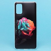 Чехол-накладка - SC185 для "Samsung SM-A415 Galaxy A41" (005) (black/red)