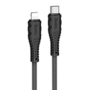 Кабель Type-C - Apple lightning Hoco X67 Nano PD 20W 100см 3A  (black)