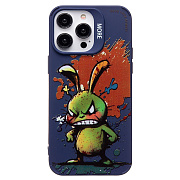 Чехол-накладка - SC335 для "Apple iPhone 14 Pro Max"  (заяц) (dark blue) (233102)