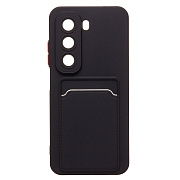 Чехол-накладка - SC337 с картхолдером для "Infinix Hot 50 5G" (black) (237598)