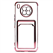 Чехол-накладка - SC305 с картхолдером для "Honor 50 Lite/nova 8i" (pink)