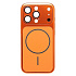 Чехол-накладка - SM091 AG-Glass SafeMag для "Apple iPhone 16 Pro" (orange)