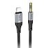Кабель Lightning - 3.5mm Hoco UPA26  100см   (black)