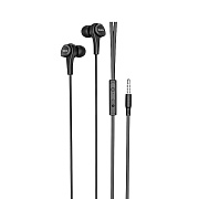 Проводные наушники с микрофоном внутриканальные Hoco M66 Passion Jack 3,5  (black)
