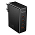 Адаптер Сетевой Hoco N85 Vigoroso 3Type-C/USB 100W (black)