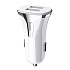Адаптер Автомобильный с кабелем Hoco Z31 2USB/5V/3.4A QC3.0 +Type-C (white)