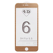 Защитное стекло Full Screen - Reptilian series для "Apple iPhone 6 Plus/iPhone 6S Plus" (gold) комплект (gold)