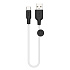 Кабель USB - Type-C Hoco X21 Plus (silicone) 18W 25см 3A  (white/black)