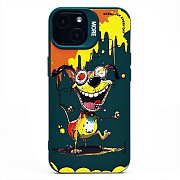 Чехол-накладка - SC335 для "Apple iPhone 13"  (собака) (dark green)