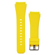 Ремешок - WB014 Samsung Gear S3 Frontier/Gear S3 Classic/Galaxy Watch 22 мм универсальный силикон на пряжке (регулируемый) (yellow)