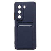 Чехол-накладка - SC337 с картхолдером для "Infinix Hot 50 4G" (dark blue) (237578)