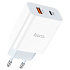 Адаптер Сетевой Hoco C97A PD QC3.0 USB/Type-C 3A/20W (white)