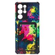 Чехол-накладка - SC284 с картхолдером для "Samsung SM-G998 Galaxy S21 Ultra" (006) (multicolor)