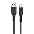 Кабель USB - micro USB Hoco X59 Victory 12W 300см 2,4A  (black)
