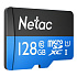 Карта флэш-памяти MicroSD 128 Гб Netac P500  Standard  UHS-I (90 Mb/s) без адаптера (Class 1class 10)