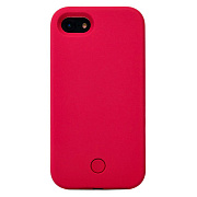 Чехол-накладка - PC001 с LED подсветкой для "Apple iPhone 7/iPhone 8/iPhone SE 2020" (hot pink)
