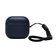 Чехол - PCP12 для кейса "AirPods (4-го поколения)" экокожа (dark blue)