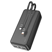 Внешний аккумулятор Hoco J118B 30000mAh Micro/Type-C/USB*2 (black)