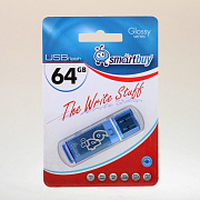 Флэш накопитель USB 64 Гб Smart Buy Glossy (blue)