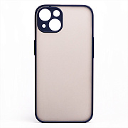 Чехол-накладка - PC041 для "Apple iPhone 14" (dark blue/black)