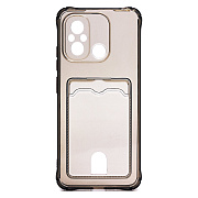 Чехол-накладка - SC276 с картхолдером для "Xiaomi Poco C55/Redmi 12C" (black)