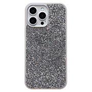Чехол-накладка - PC071 POSH SHINE для "Apple iPhone 16 Pro Max" россыпь кристаллов (silver) (236538)