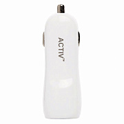 Адаптер Автомобильный Activ Clean Line CAU1-2A-01 1USB/5V/2A (white)