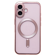 Чехол-накладка - SM027 SafeMag для "Apple iPhone 16" (pink)