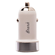 Адаптер Автомобильный Brera CAU1-2A 1USB/5V/2A (white+silver)