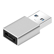 Переходник Type-C (м) - USB (п) - MH301 60W 4см (gray)