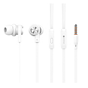 Проводные наушники с микрофоном внутриканальные Celebrat S70 Jack 3,5  (white)