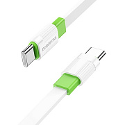 Кабель Type-C - Type-C Borofone BX89 60W 100см 3A  (white/green)