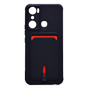Чехол-накладка - SC304 с картхолдером для "infinix HOT 20i" (black)