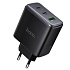 Адаптер Сетевой Hoco C160A 2Type-C/USB 65W (black)