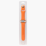 Ремешок - ApW Sport Band Apple Watch 42/44/45/49 mm силикон на кнопке (S) (light orange)