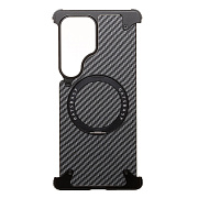 Чехол-накладка - SMZ09 Carbon SafeMag для "Samsung Galaxy S25 Ultra" (black)